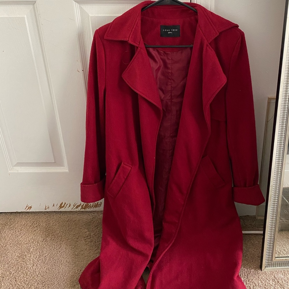 Small Red Pea Coat - image 1
